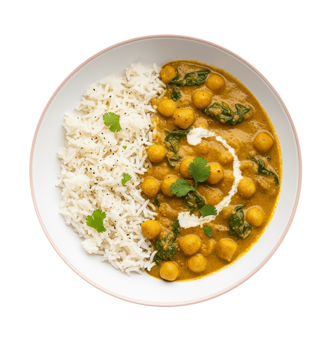 La-Boucle-Traiteur-Plateaux-repas-Lyon---assiette-Riz-pois-chiche-curry