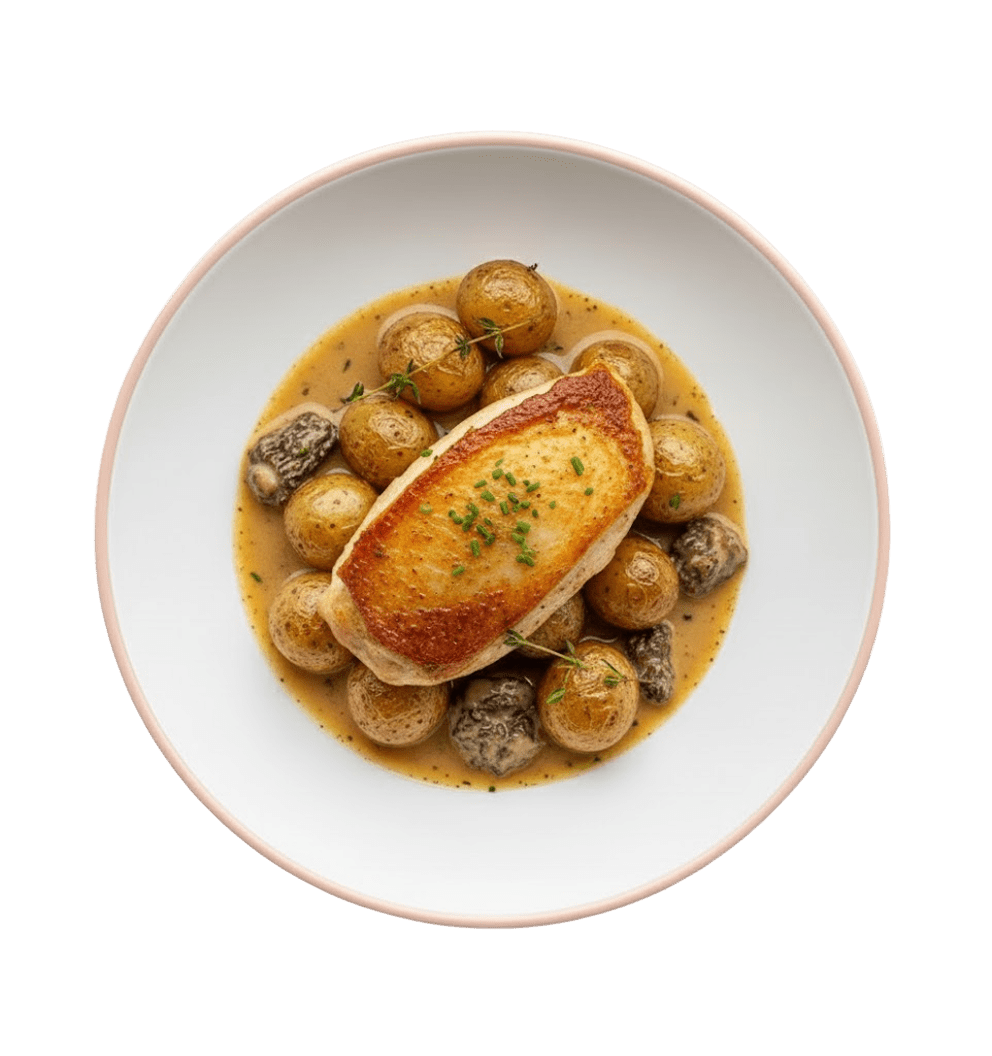 Pintade patate champignon traiteur la boucle Lyon entreprise livraison